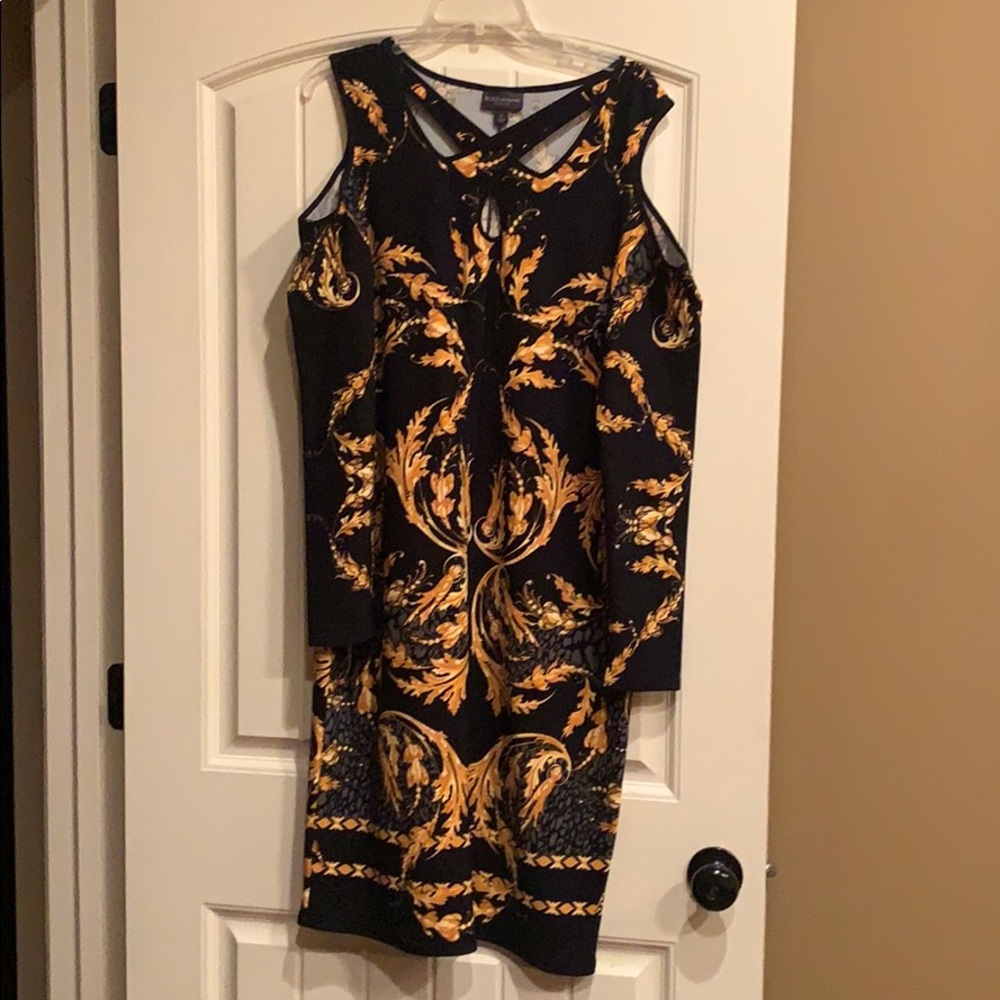 Cold Shoulder Long Sleeve Dress